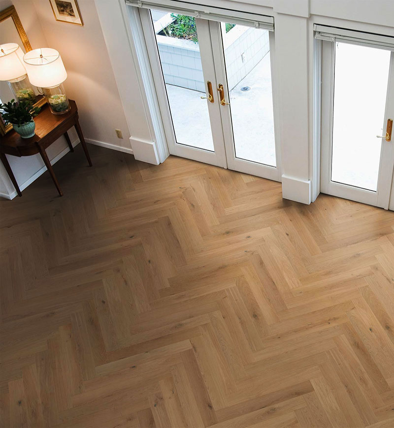 Bâton Rompu Chêne Massif Verni Nut Markant - 400mm | Parquet Massif Chêne Verni | Premibel Parquet