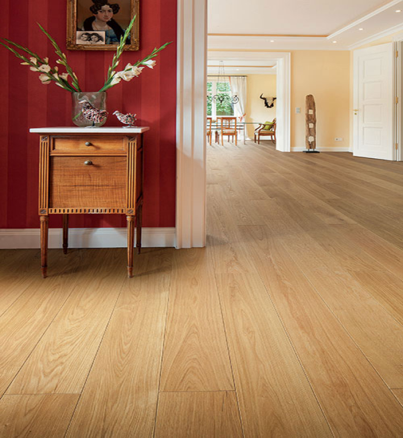 Chêne Massif Verni Brossé Naturel PR Bis | Parquet Massif Chêne Verni | Premibel Parquet