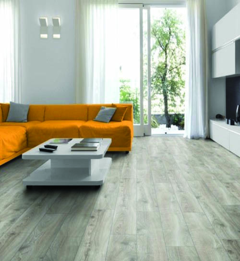 Sol Stratifié Chêne Highland Argent | Accueil | Premibel Parquet