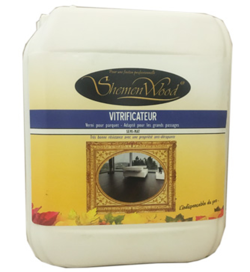 Vitrificateur Incolore ShemenWood Grand Trafic Semi-Mat 5L + Durcisseur 0,5L | Vitrificateurs | Premibel Parquet