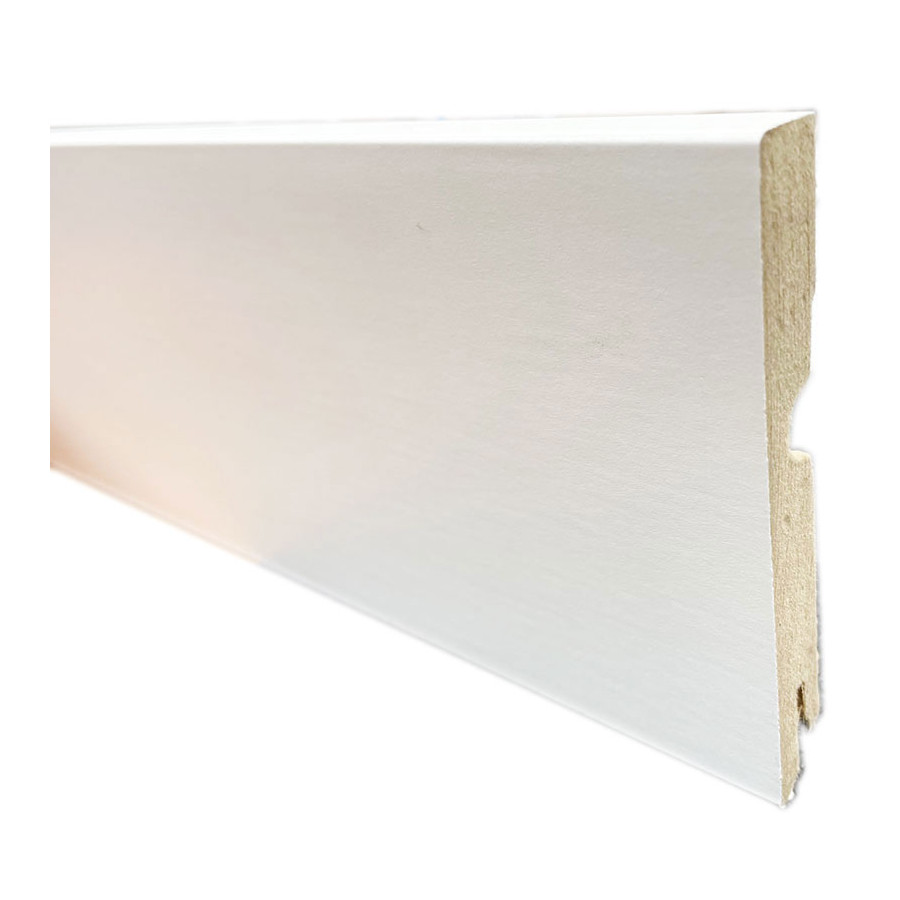 plinthe mdf blanc 80x15x2400mm dinachoc bords carres - certifié pefc 70% | Home | Premibel Parquet