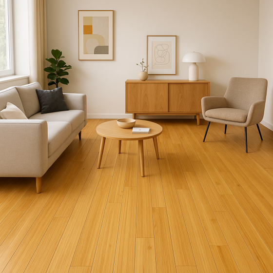 Bambou Massif Verni Vertical Mat Vanille | Parquet Bambou Massif | Premibel Parquet